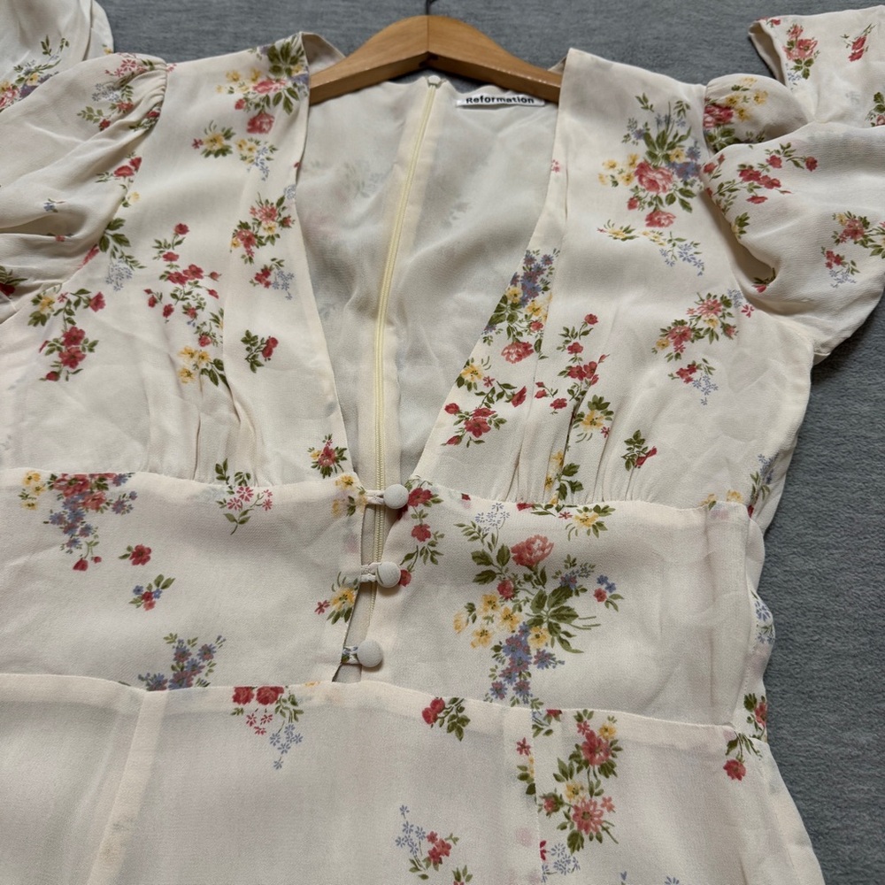 Reformation sz 6 Lorne Dress in Perfume Floral - Picture 10 of 11